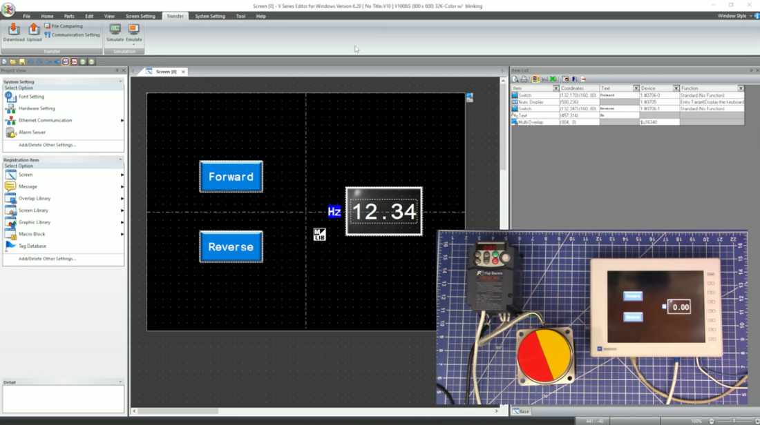Functioning VNC Setup for a V-Series HMI